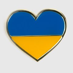 Магазин обуви Брошь Флаг-сердце Флаг Украины